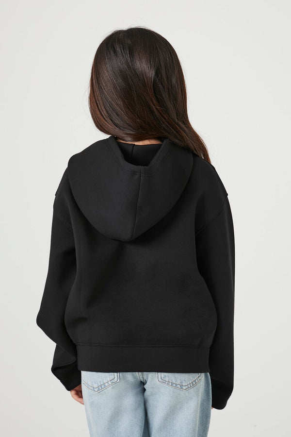 Forever21 Girls Rhinestone Los Angeles Hoodie (Kids) BLACK/MULTI