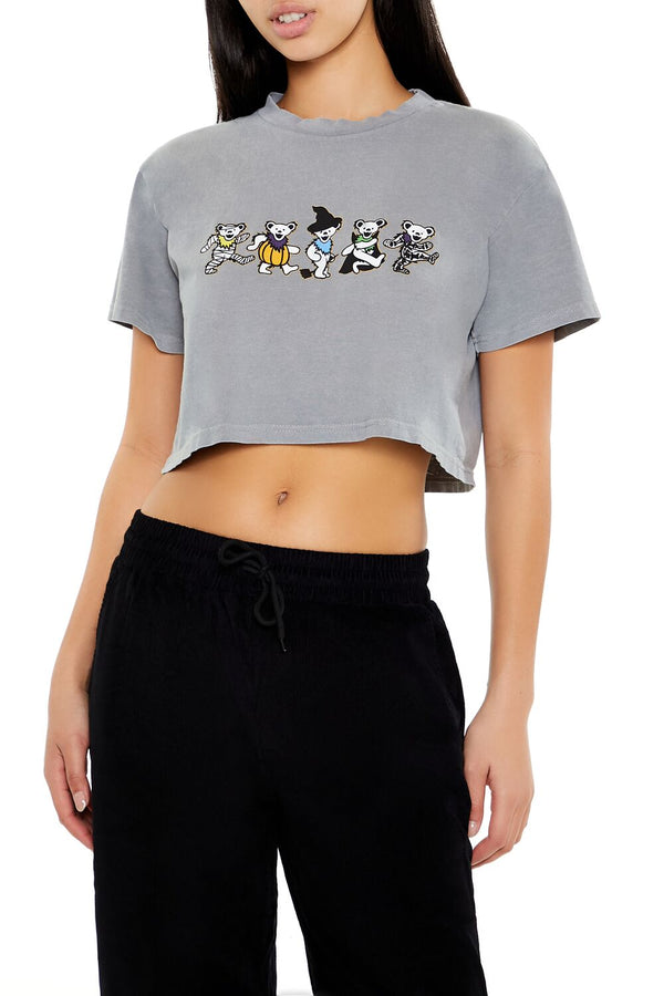Forever21 Grateful Dead Costume Bears Tee GREY/MULTI