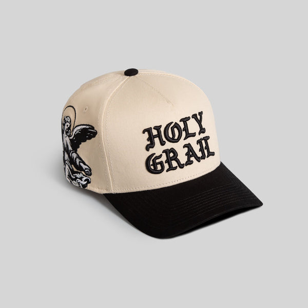 Forever21 HOLY GRAIL SAND BLACK TWILL TRUCKER Beige