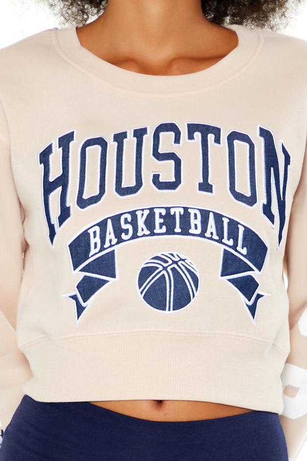 Forever21 Houston Basketball Graphic Pullover TAUPE/MULTI