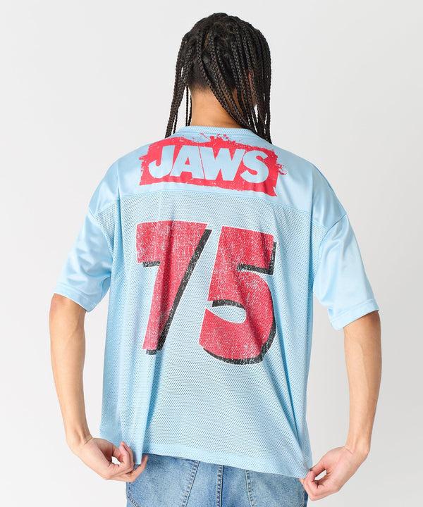 Forever21 Jaws Football Jersey - Light Blue LIGHT BLUE