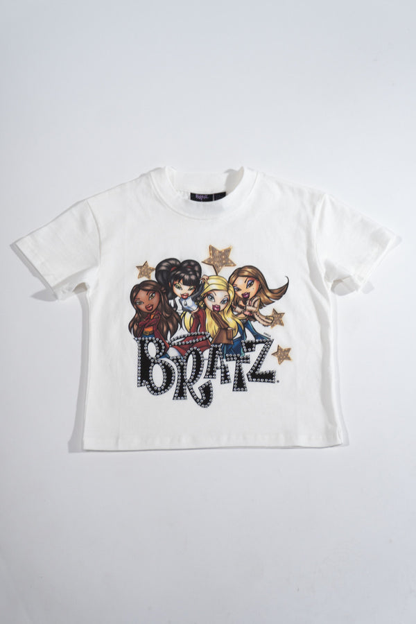 Forever21 Kids Bratz Rhinestone Graphic Tee WHITE/MULTI