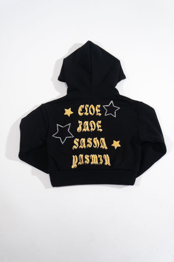 Forever21 Kids Bratz Rhinestone Star Hoodie BLACK/MULTI