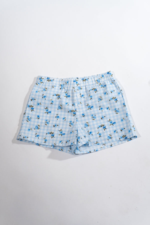 Forever21 Kids Floral Short-Sleeve Shirt & Shorts Set BLUE/MULTI