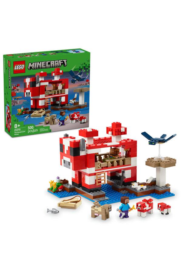 Forever21 LEGO® Minecraft® the Mooshroom House Island Gamer Kit Toy for Kids 21270