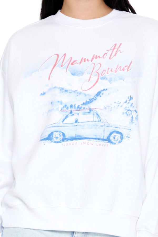 Forever21 Mammoth Bound Graphic Pullover WHITE/MULTI