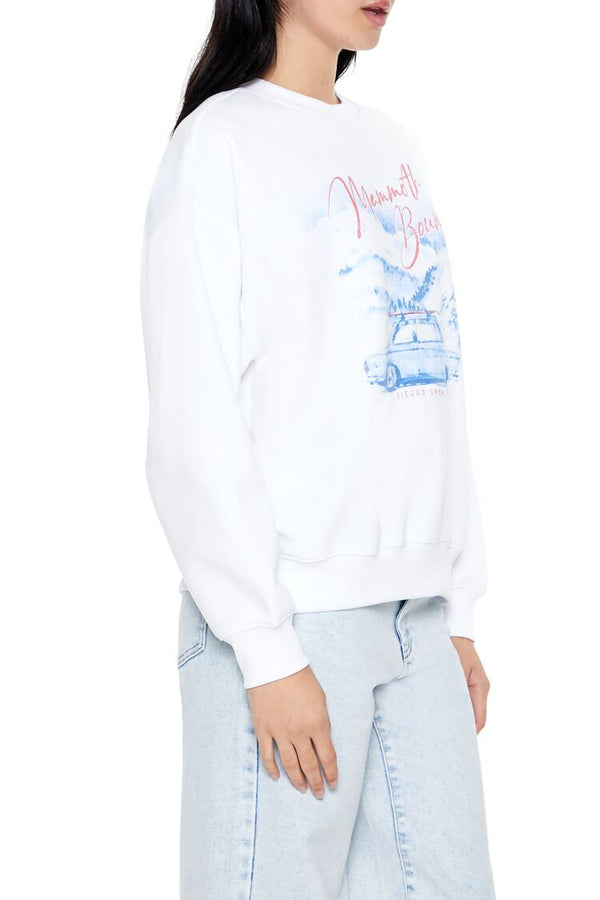 Forever21 Mammoth Bound Graphic Pullover WHITE/MULTI