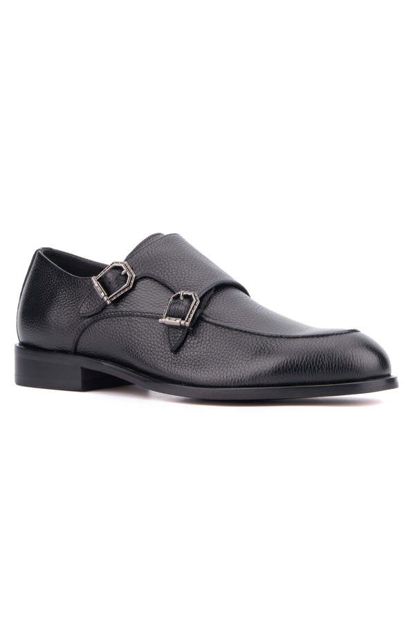 Forever21 Men's Lawrence Monk Strap Dress Shoe Black