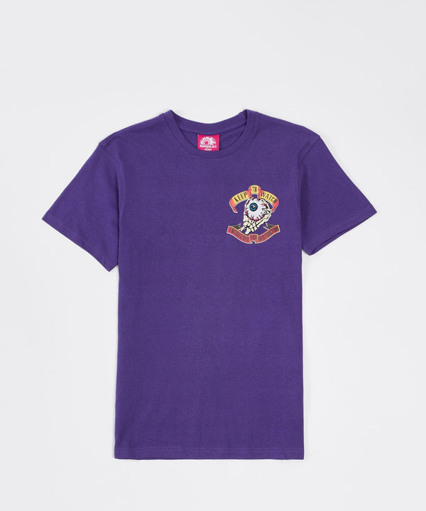 Forever21 Mishka Destruction Short Sleeve Tee - Purple PURPLE