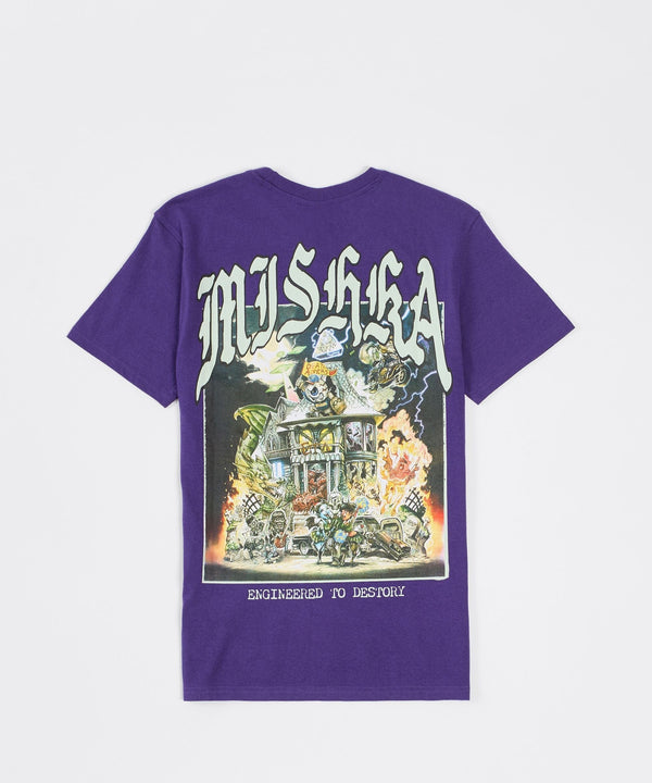 Forever21 Mishka Haunted Short Sleeve Tee - Purple PURPLE