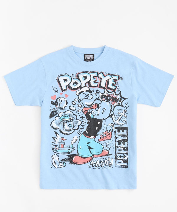 Forever21 Popeye Short Sleeve Tee - Medium Green MEDIUM GREEN