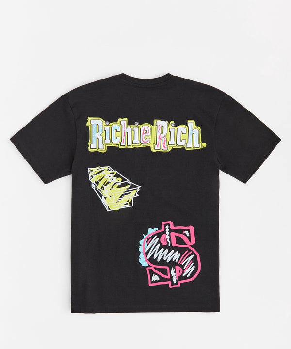 Forever21 Richie Rich Money Short Sleeve Tee - Black BLACK