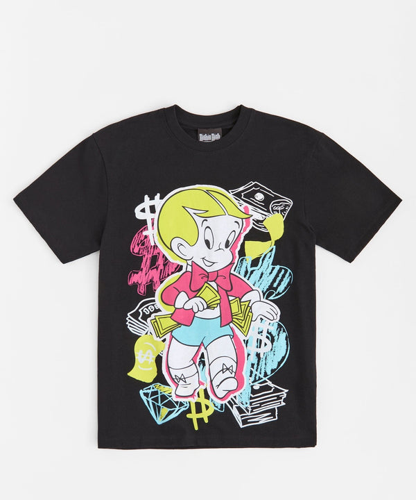 Forever21 Richie Rich Money Short Sleeve Tee - Black BLACK