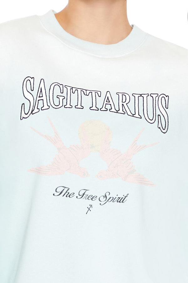 Forever21 Sagittarius Graphic Pullover SEAFOAM/MULTI