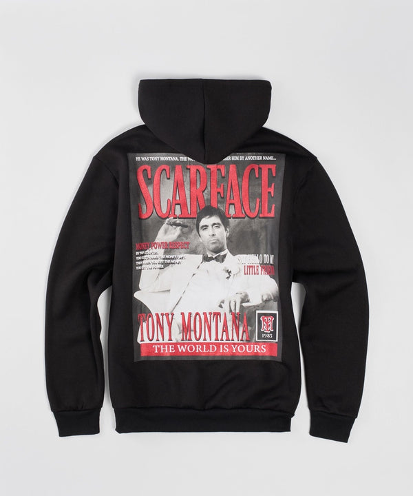 Forever21 Scarface Tony Back Print Hoodie - Black BLACK