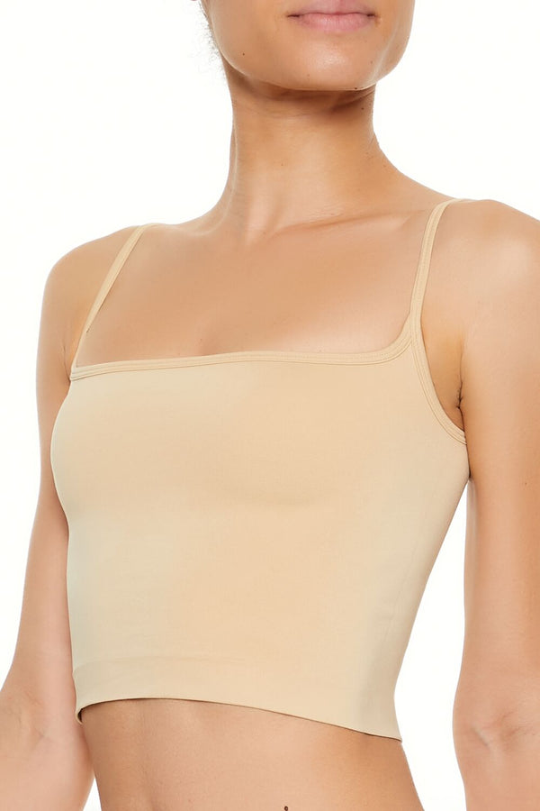 Forever21 Seamless Lingerie Cropped Cami DESERT SAND
