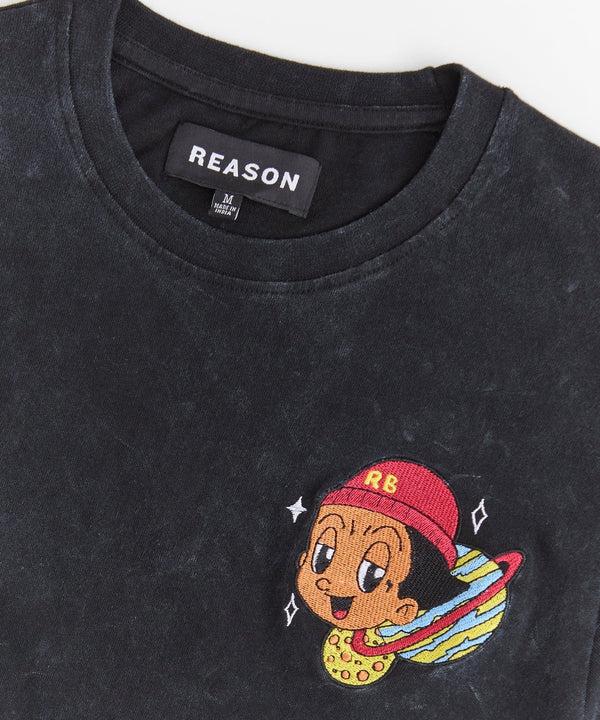 Forever21 Take What's Yours Embroidered Short Sleeve Tee - Charcoal CHARCOAL