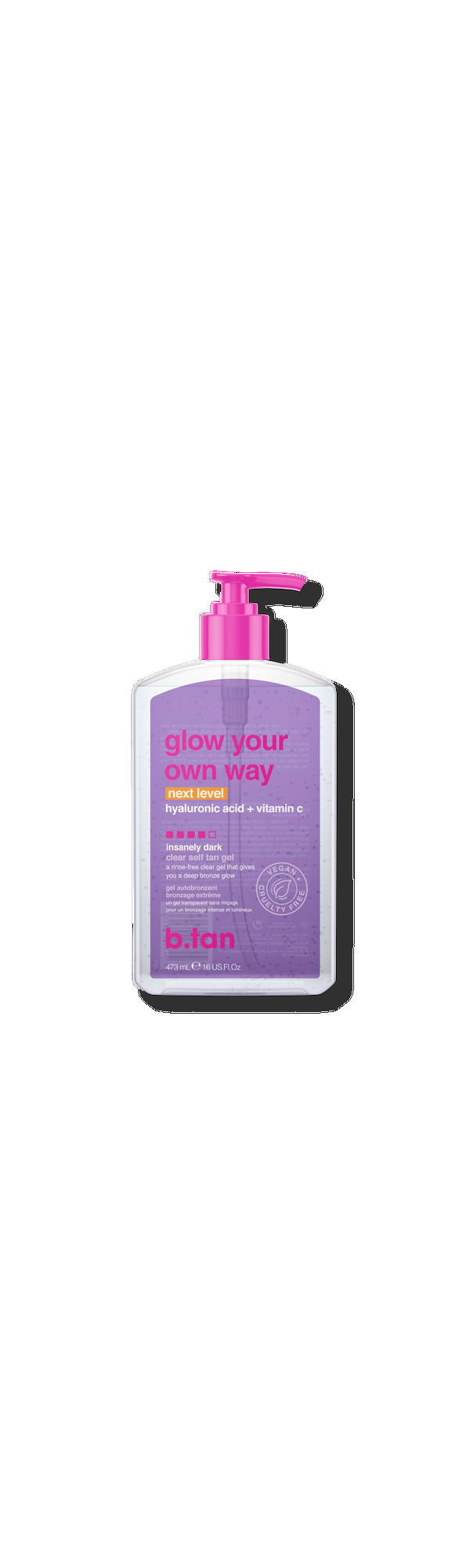 Ulta b.tan  Glow Your Own Way Next Level Insanely Dark Clear Self Tan Gel