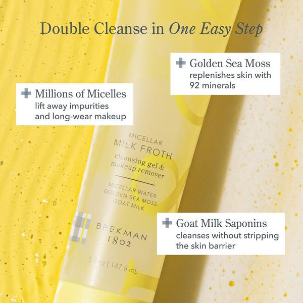 Ulta Beekman 1802  Micellar Milk Froth Cleansing Gel & Makeup Remover
