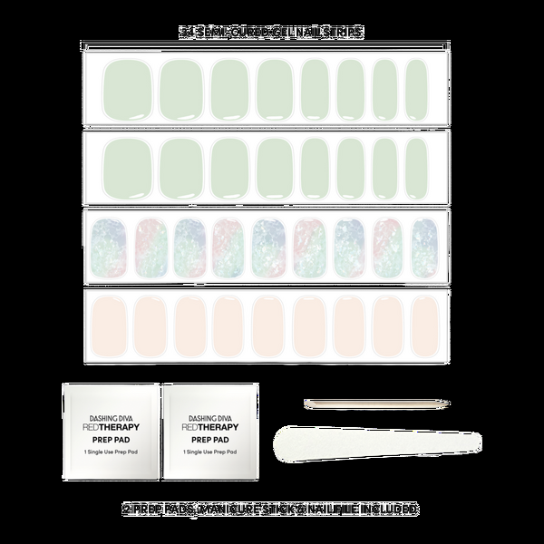 Ulta Dashing Diva  Emerald Marble Glaze Semi-Cured Gel Art