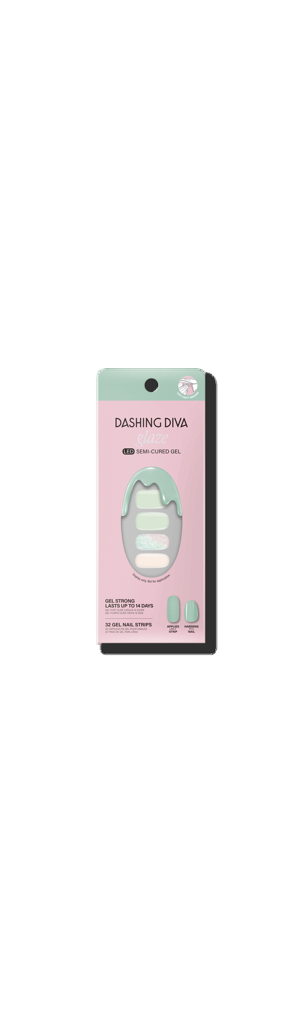 Ulta Dashing Diva  Emerald Marble Glaze Semi-Cured Gel Art
