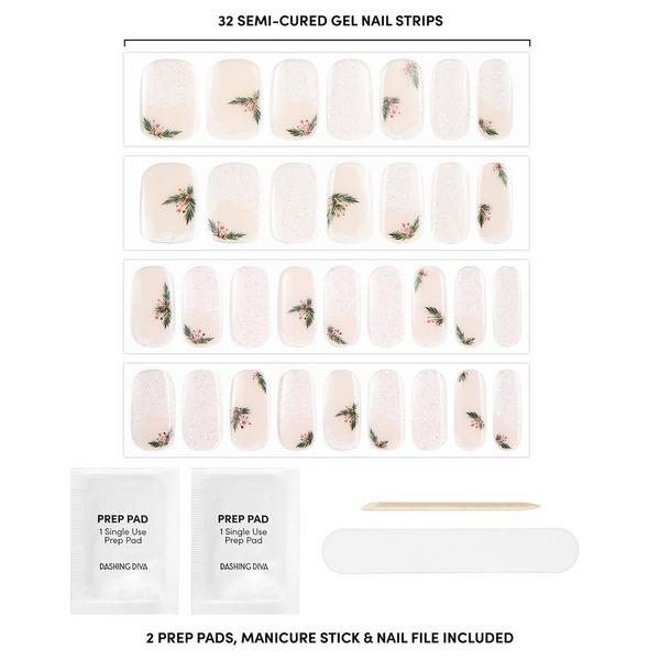 Ulta Dashing Diva  Glaze Semi-Cured Gel Nail Strip Garland Frost