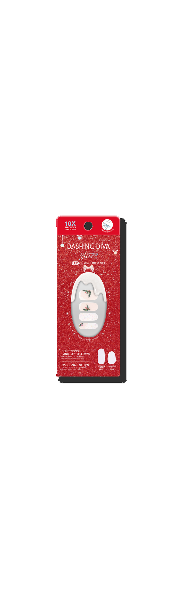 Ulta Dashing Diva  Glaze Semi-Cured Gel Nail Strip Garland Frost