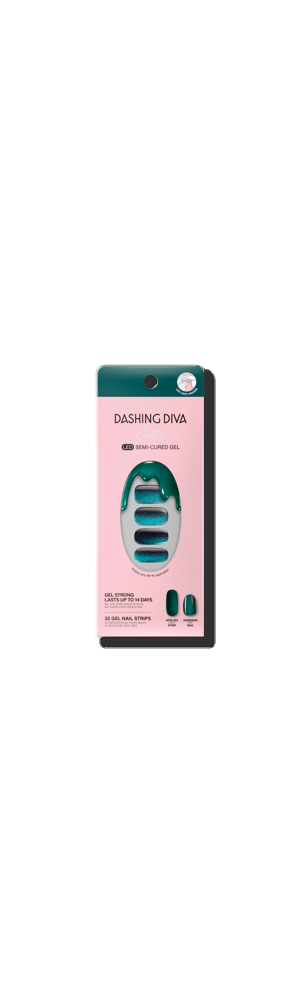 Ulta Dashing Diva  Stone Cold Glaze Semi-Cured Gel Art