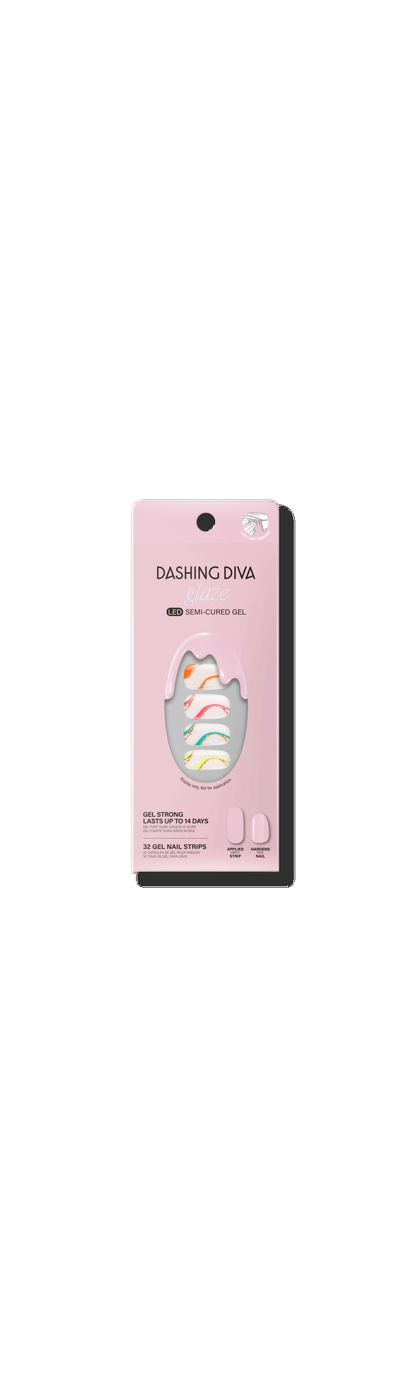Ulta Dashing Diva  Suns Out Swirl Glaze Semi-Cured Gel Art