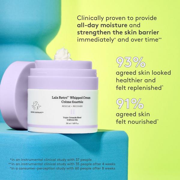 Ulta Drunk Elephant  Lala Retro Whipped Cream Moisturizer With Ceramides