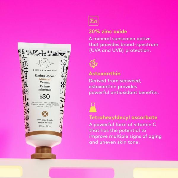 Ulta Drunk Elephant  Umbra Mineral Cream SPF 30 Tinted Face Sunscreen