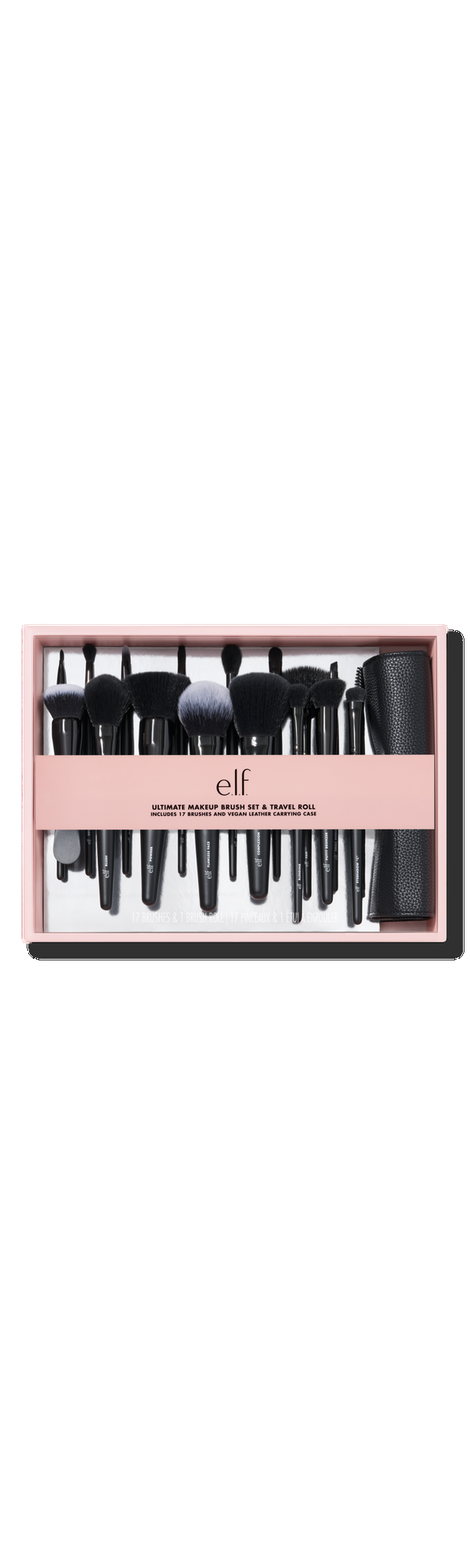 Ulta e.l.f. Cosmetics  Ultimate Makeup Brush Set & Travel Roll