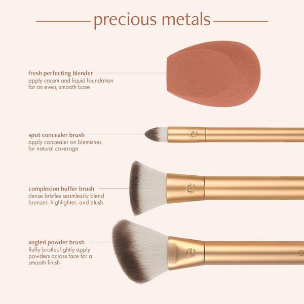 Ulta EcoTools  Precious Metals Face Blend + Sculpt Brush & Sponge Set