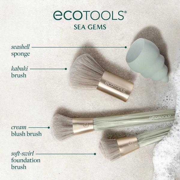 Ulta EcoTools  Sea Gems Face Makeup Brush & Sponge Set