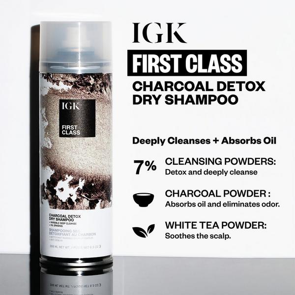 Ulta IGK  Travel Size First Class Charcoal Detox Dry Shampoo