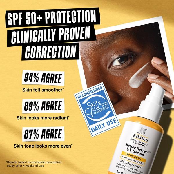 Ulta Kiehl's Since 1851  Better Screen UV Serum Sunscreen SPF 50+