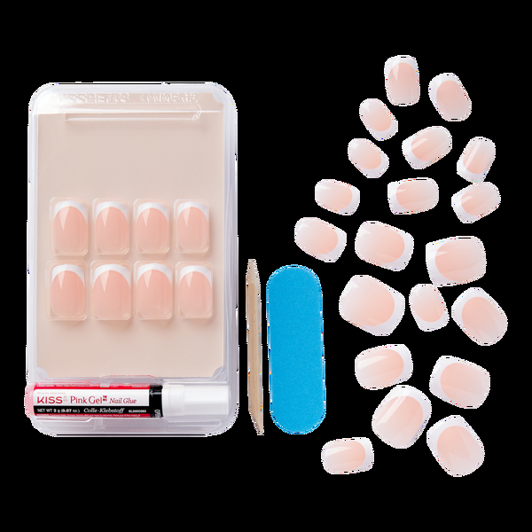 Ulta Kiss  Salon Acrylic French Manicure Fashion Nails