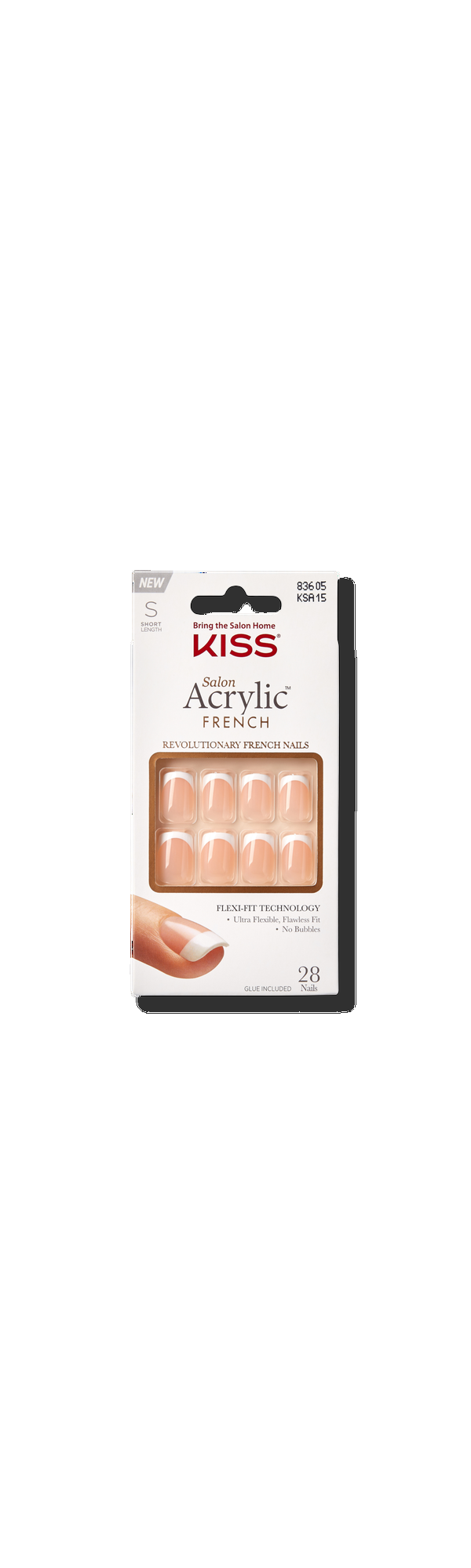 Ulta Kiss  Salon Acrylic French Manicure Fashion Nails