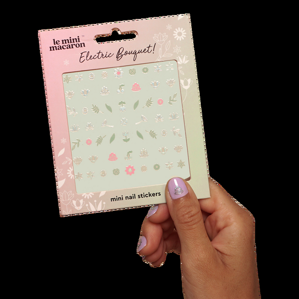 Ulta Le Mini Macaron  Mini Nail Stickers - Electric Bouquet Edition