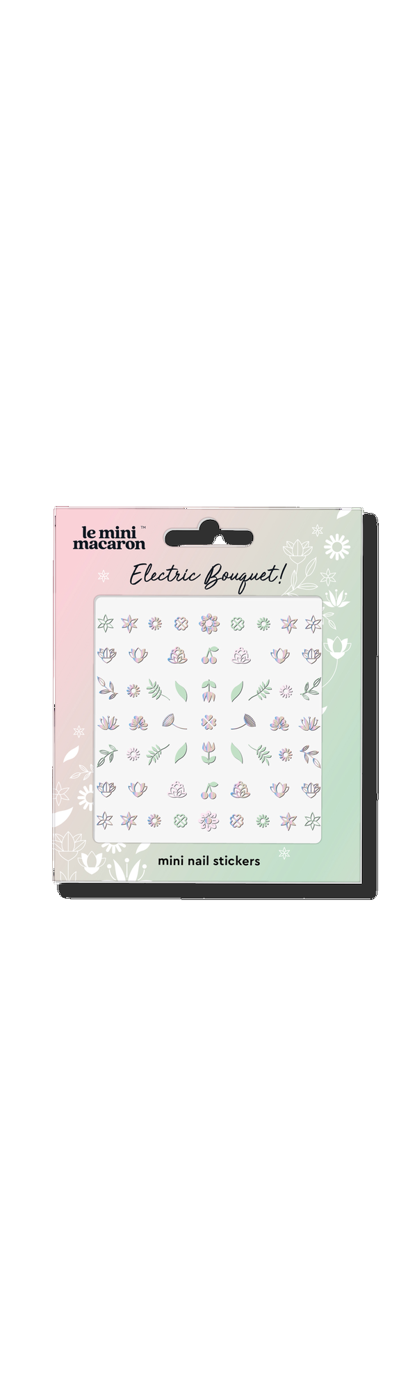 Ulta Le Mini Macaron  Mini Nail Stickers - Electric Bouquet Edition