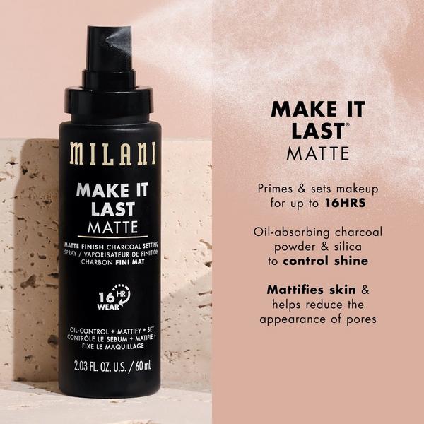 Ulta Milani  Make It Last Matte - Matte Finish Charcoal Setting Spray