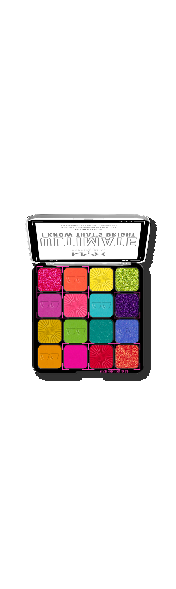 Ulta NYX Professional Makeup  Ultimate Color Shadow Palette I Know That's Bright