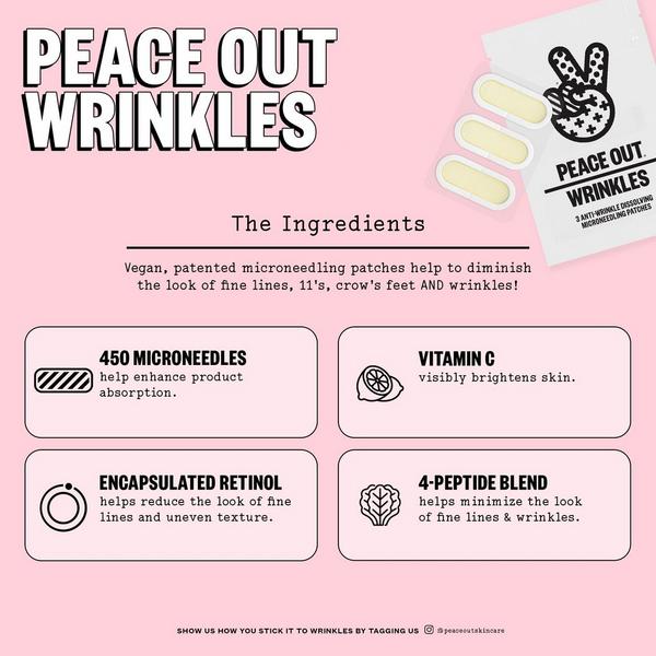 Ulta Peace Out  Microneedling Anti-Wrinkle Retinol Patches