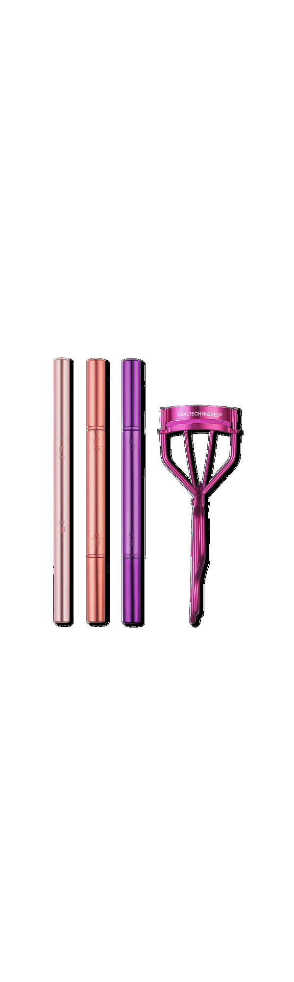 Ulta Real Techniques  Double Time Makeup Brush + Lash Curler Set