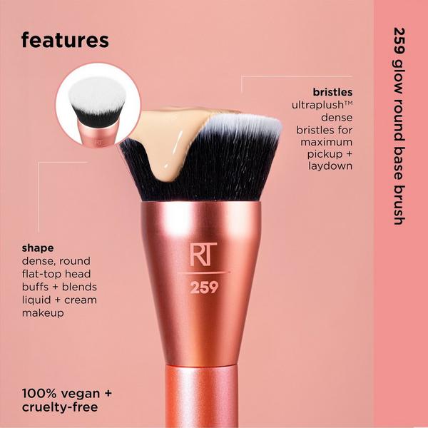 Ulta Real Techniques  Glow Round Base Makeup Blending Brush
