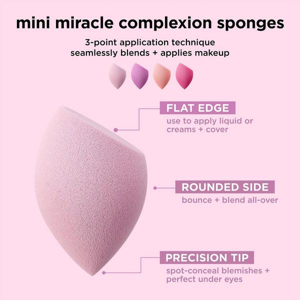 Ulta Real Techniques  Mini Miracle Complexion Sponge 4-Pack