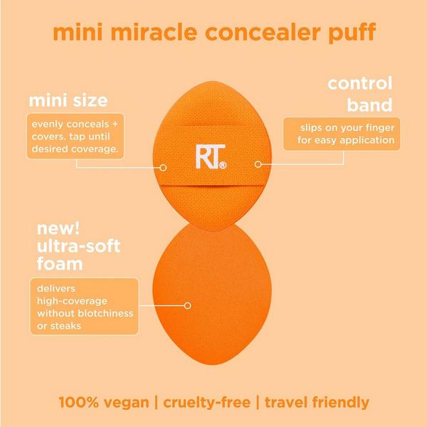 Ulta Real Techniques  Mini Miracle Concealer Makeup Puff Trio