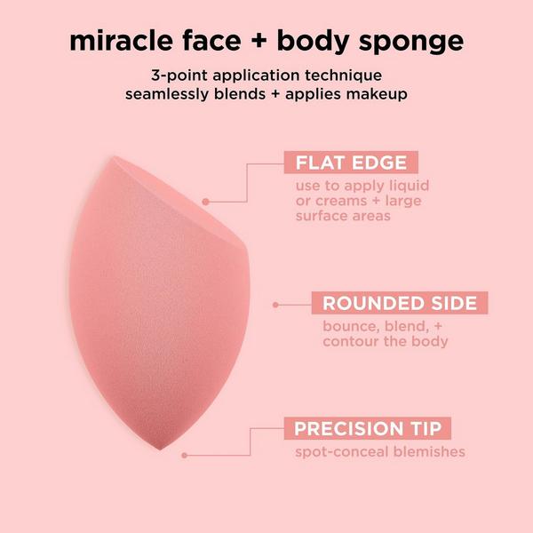 Ulta Real Techniques  Miracle Face + Body Makeup Blending Sponge