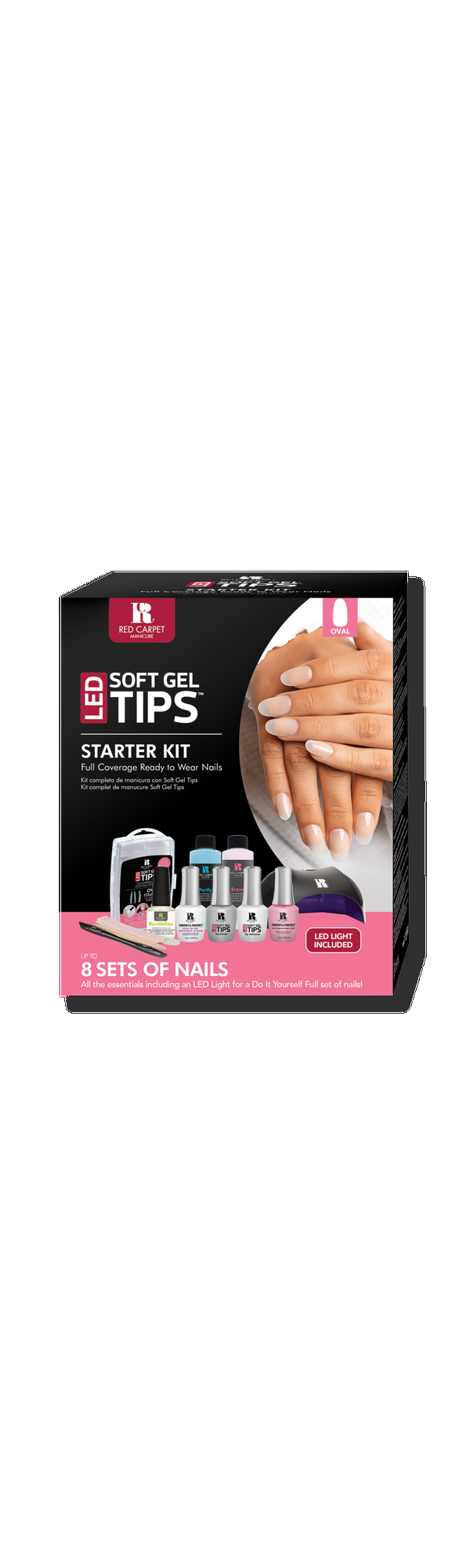 Ulta Red Carpet Manicure  LED Soft Gel Nail Tips Starter Kit