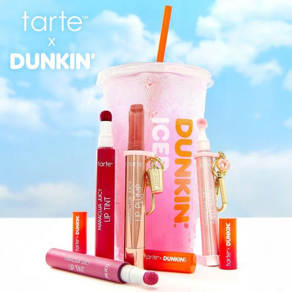 Ulta Tarte  Tarte X Dunkin' Maracuja Juicy Shimmer Glass Lip Plump + Free Charm
